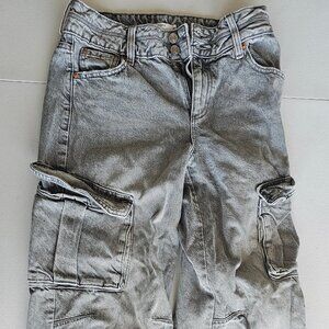 Garage Denim jeans cargo pants | Size: 27 | 2 button gray pockets | gently used
